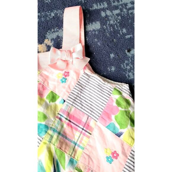 Gymboree Girls Pink Patchwork Shift Dress Girls Size 9 - Picture 4 of 7
